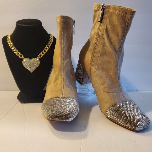 COPY - Tan bling boots - Picture 2 of 7